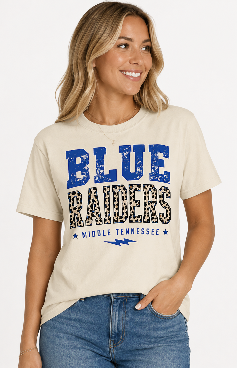 Blue Raiders T-Shirt Ivory