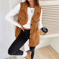 Collared Fleece Vest Jacket