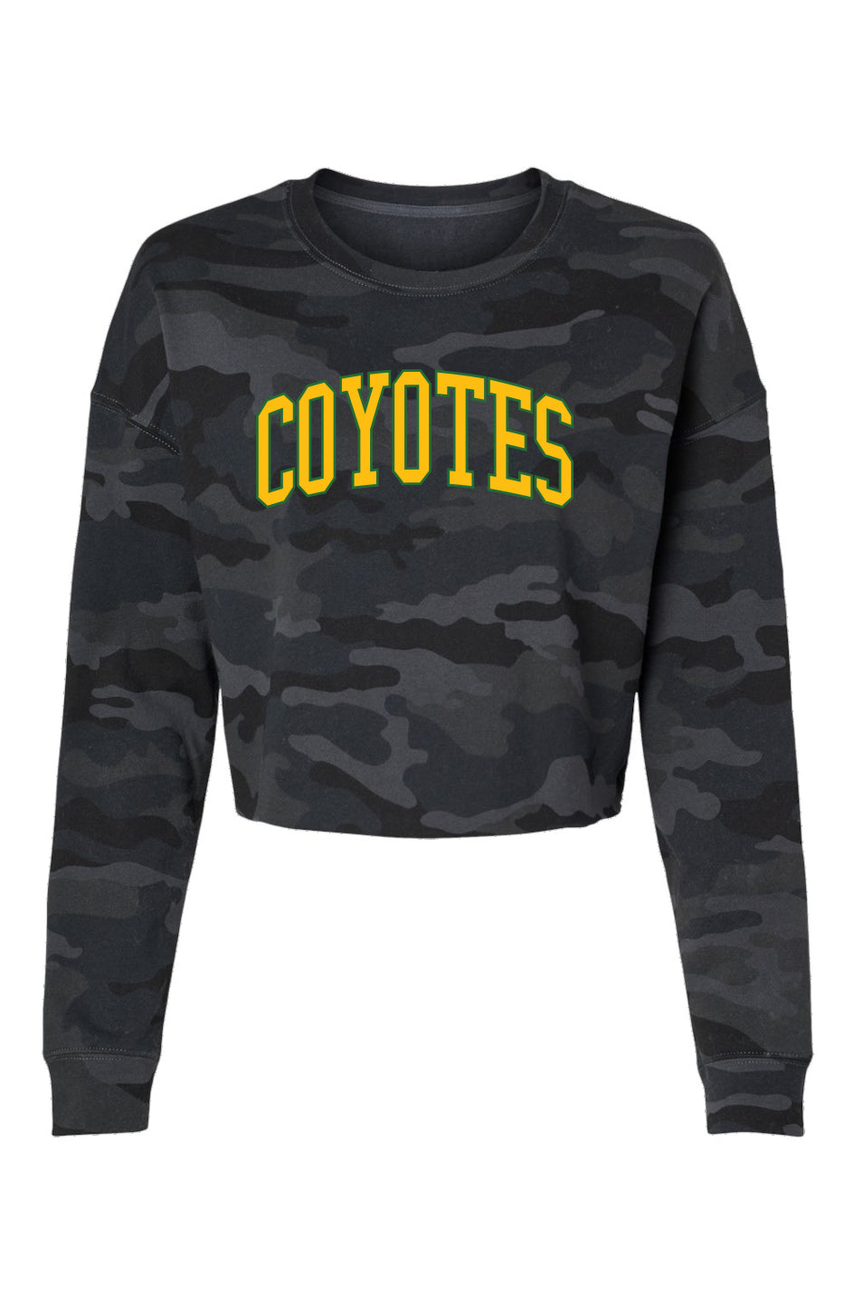 Coyote Camo Cropped Crew