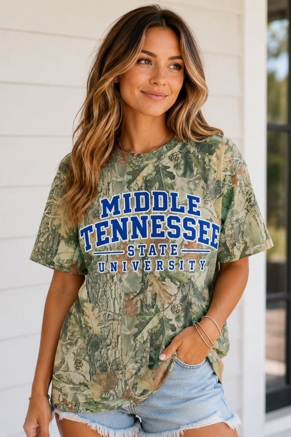 Middle Tennessee State University Camo T-Shirt