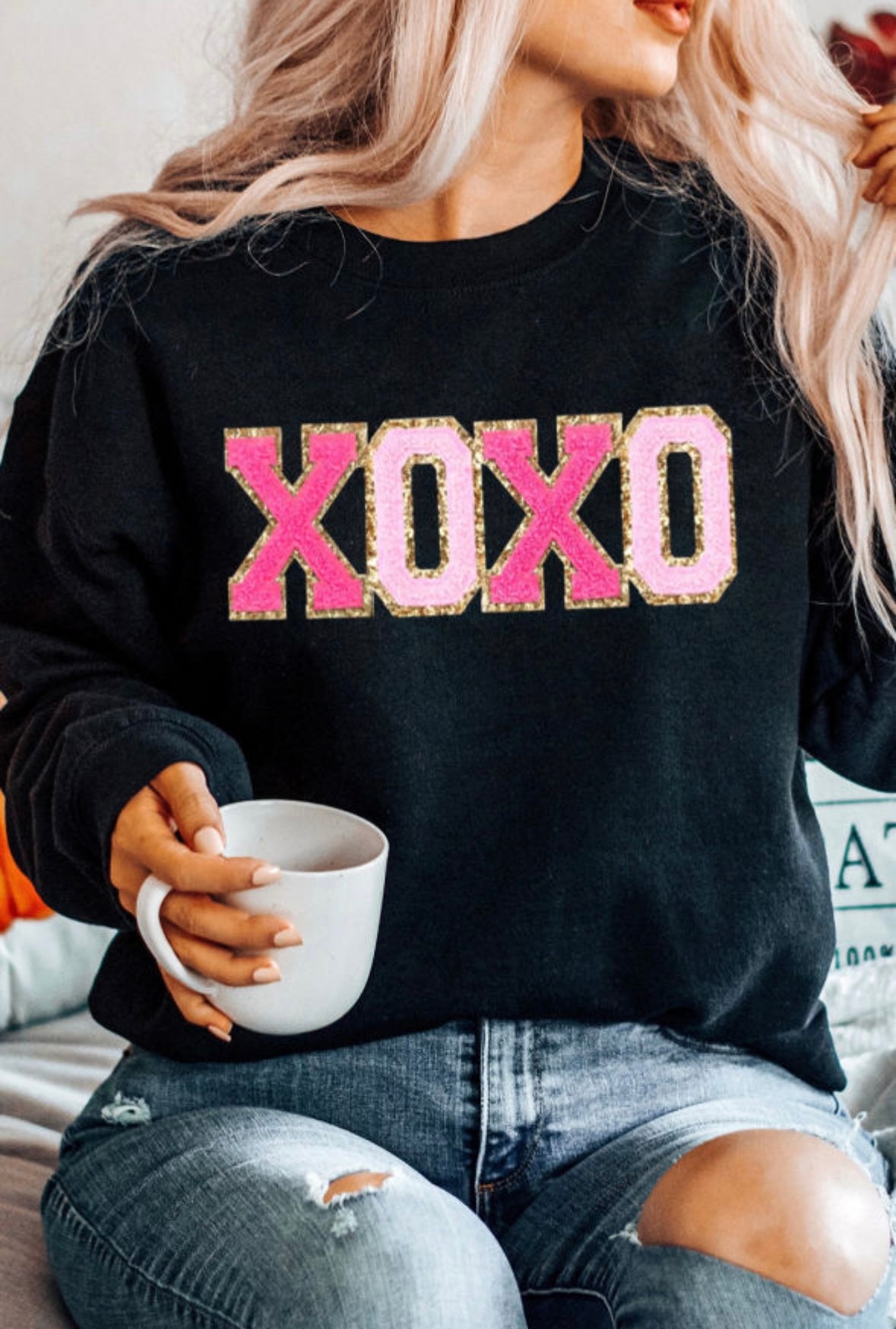 XOXO Black Sweatshirt