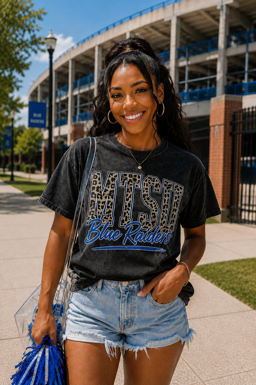 Middle Tennessee State University Black T-Shirt