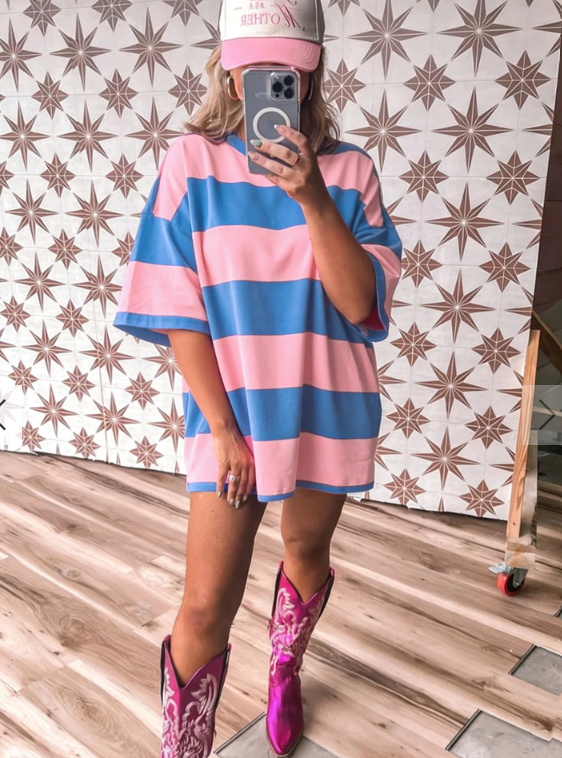 Bright Pink Oversized T-Shirt