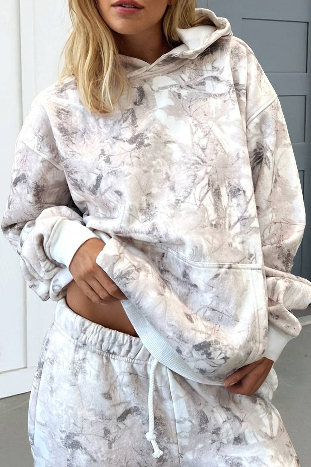 Camo Baggy Pullover Lounge Set
